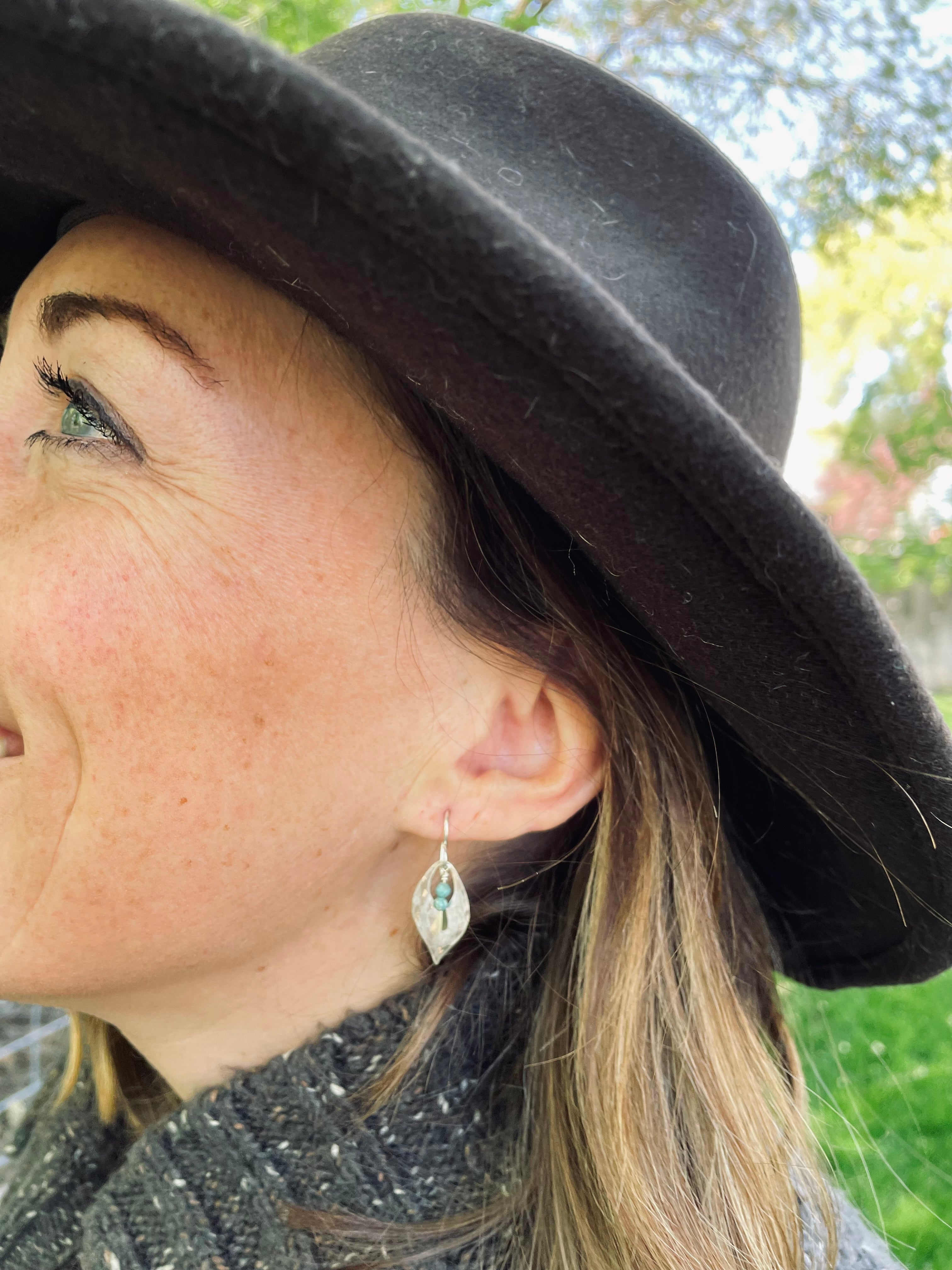 Tea Leaf Earrings