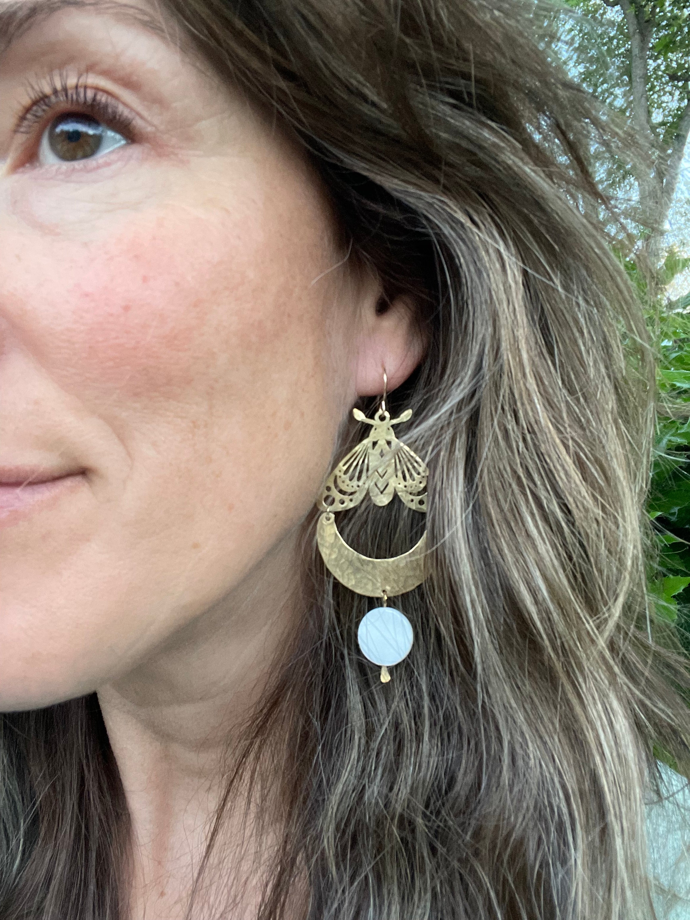 Luna Moth Earrings