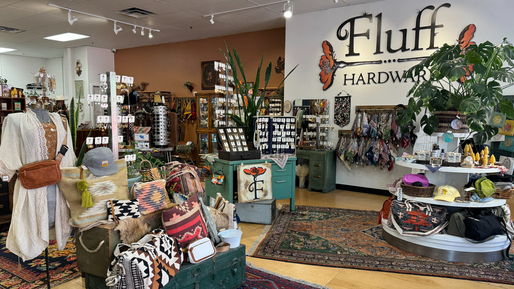 inside of a women's boutique store