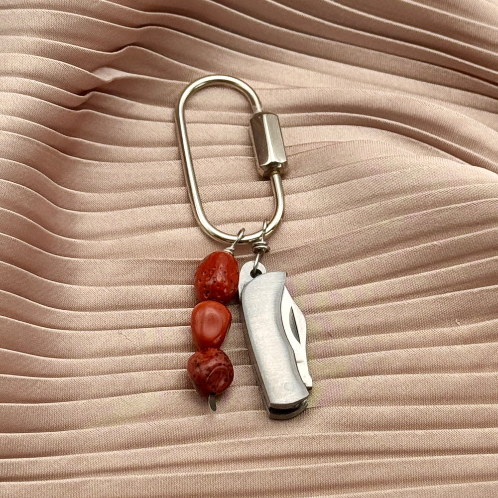 Red Earth Mini Purse Charm