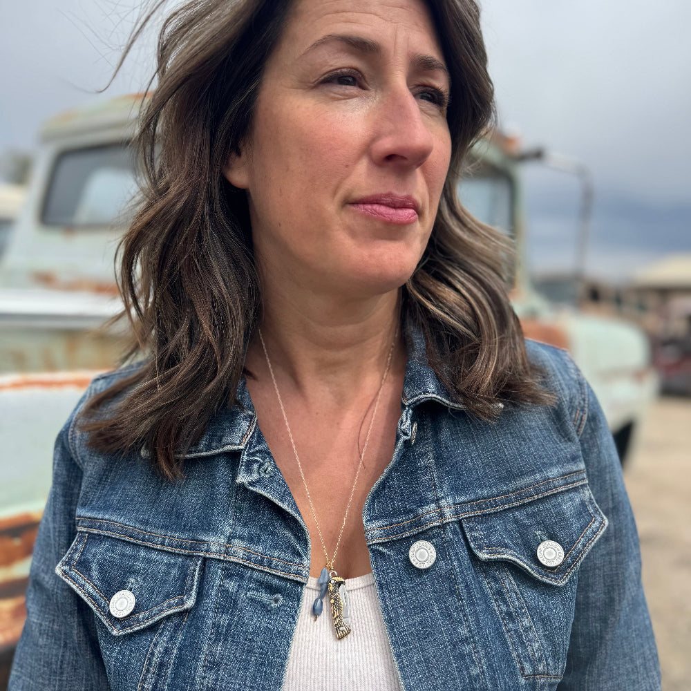 Eagle Shaped Pocketknife Pendant Pretty Antique Inspired Necklace for Collectors