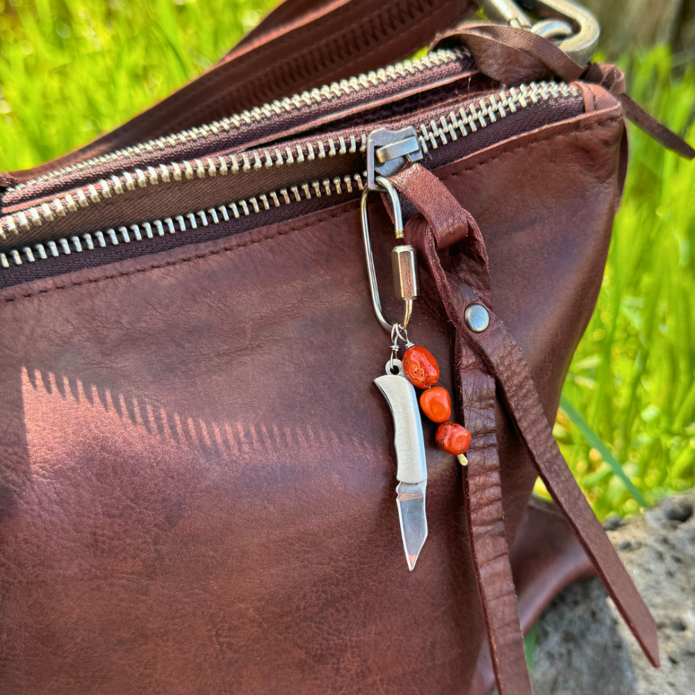 Red Earth Mini Purse Charm