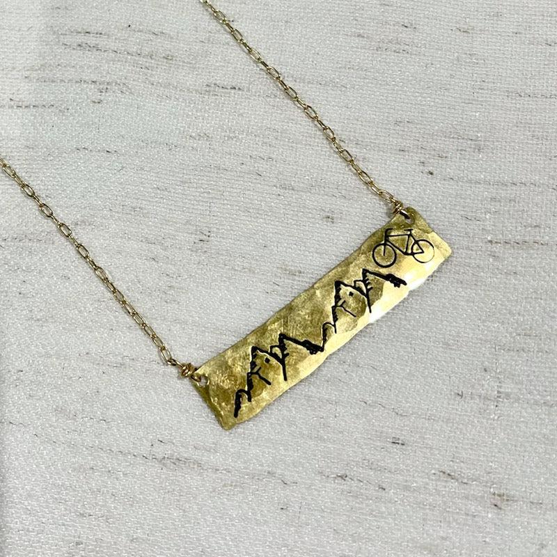 Mountain Bike Necklace