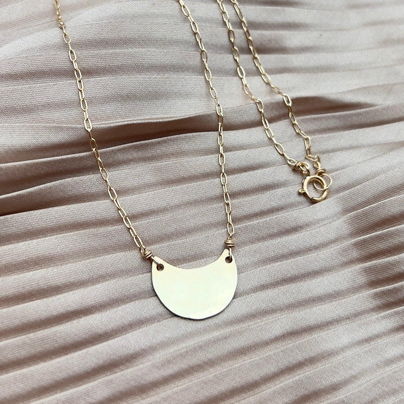 Golden Moon Necklace