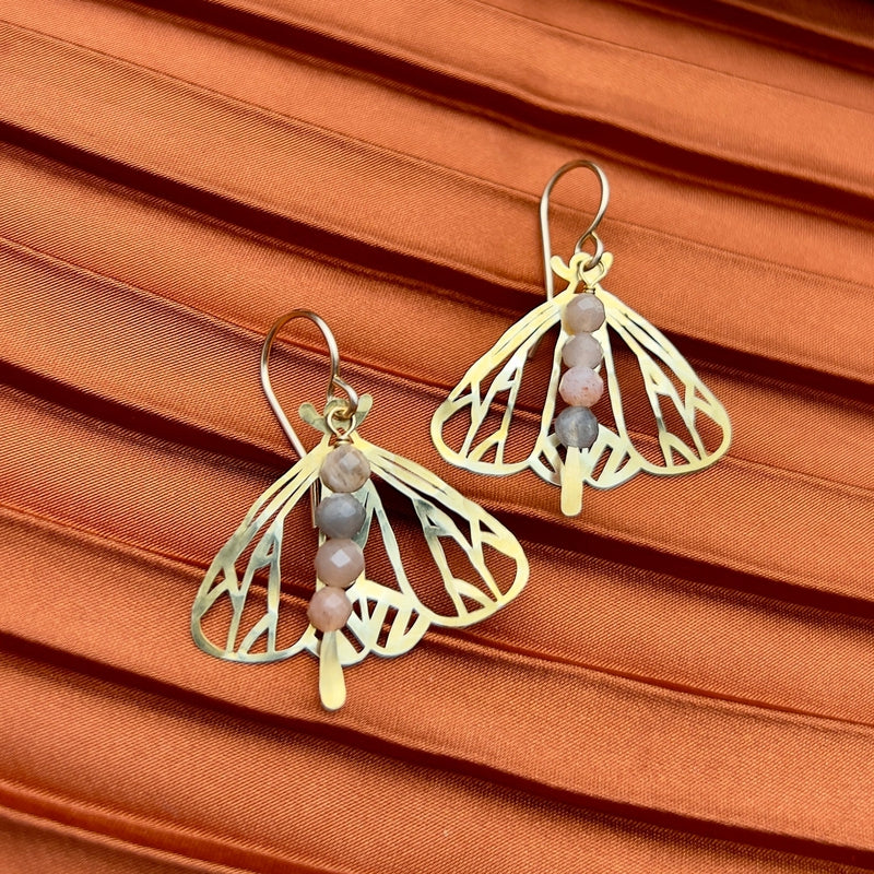 Peppered Moth Earrings