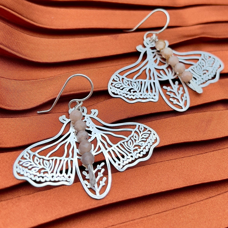 Peppered Moth Earrings
