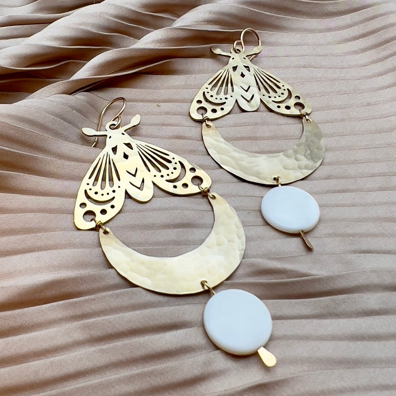 Luna Moth Earrings