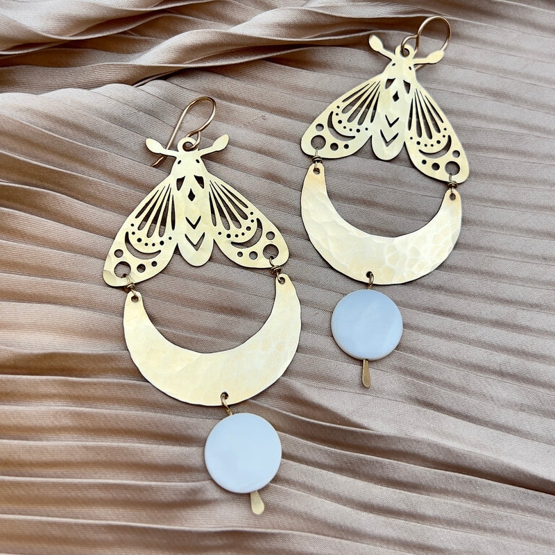 Luna Moth Earrings
