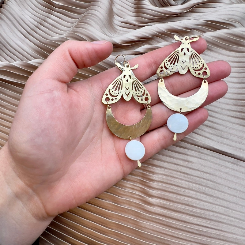 Luna Moth Earrings