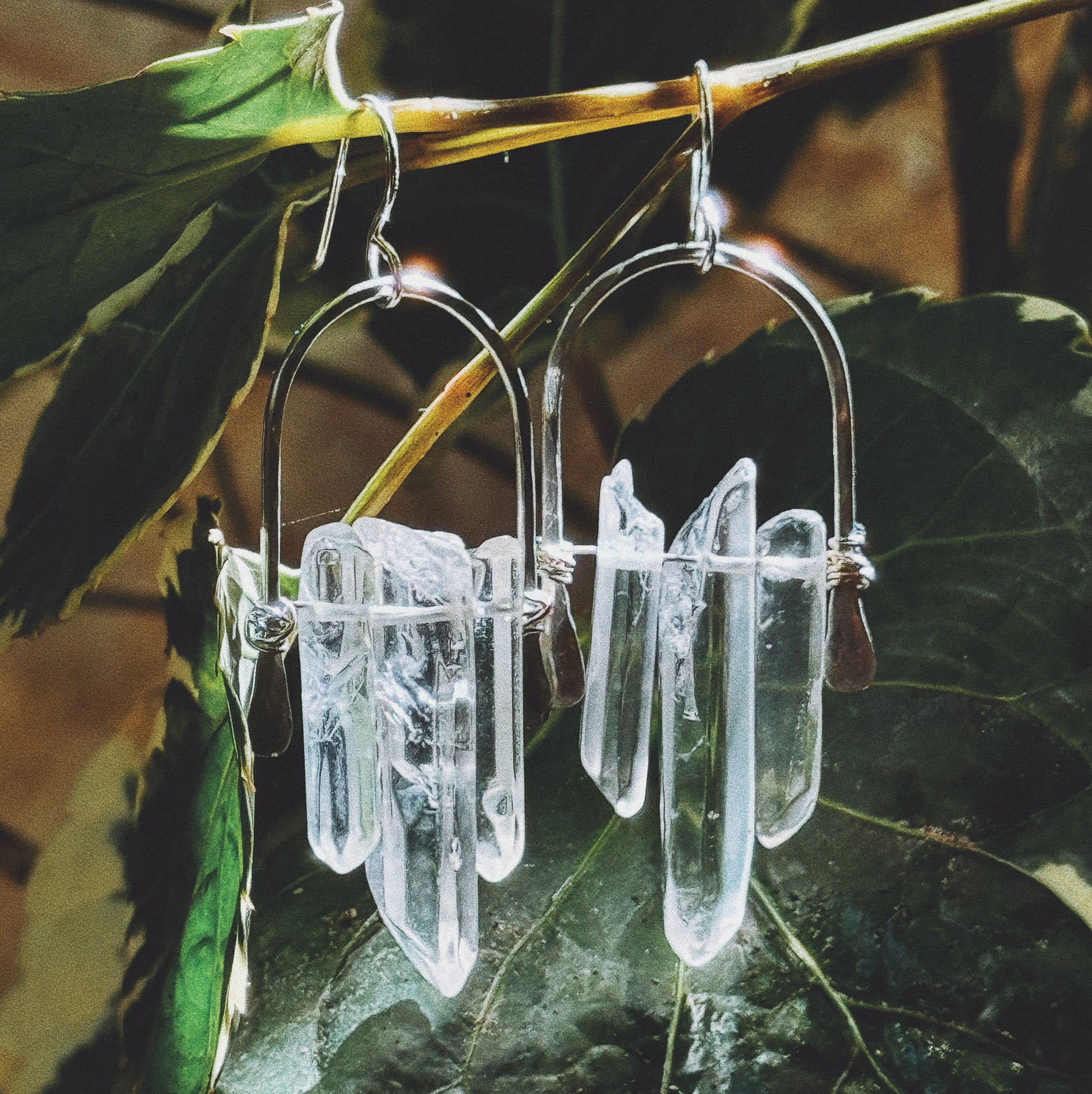 Fallen Crystal Earrings