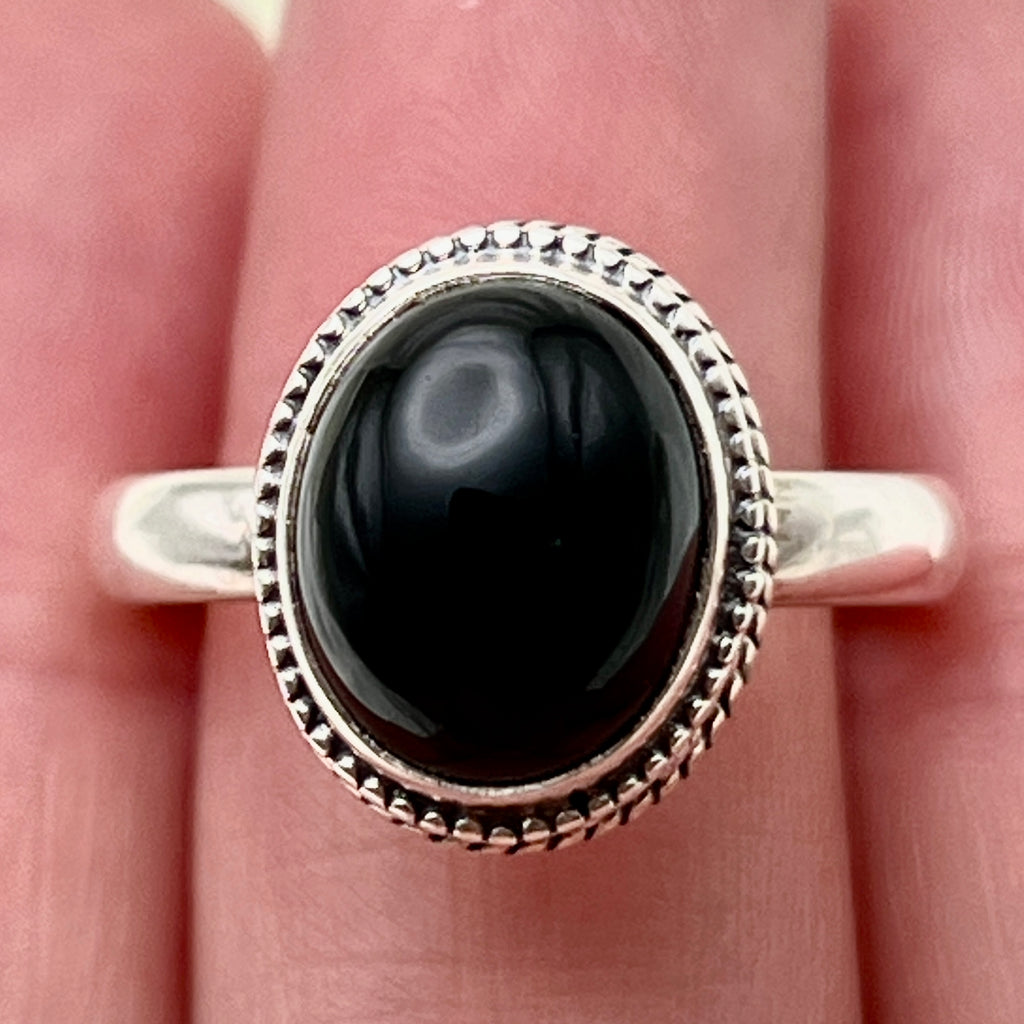 Black Onyx Ring: Size 9