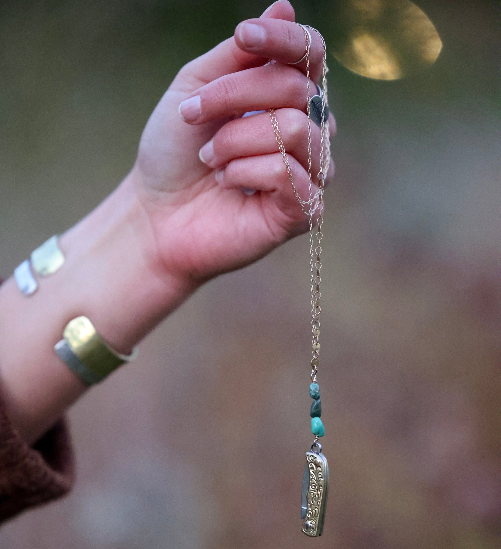 pocket knife necklace