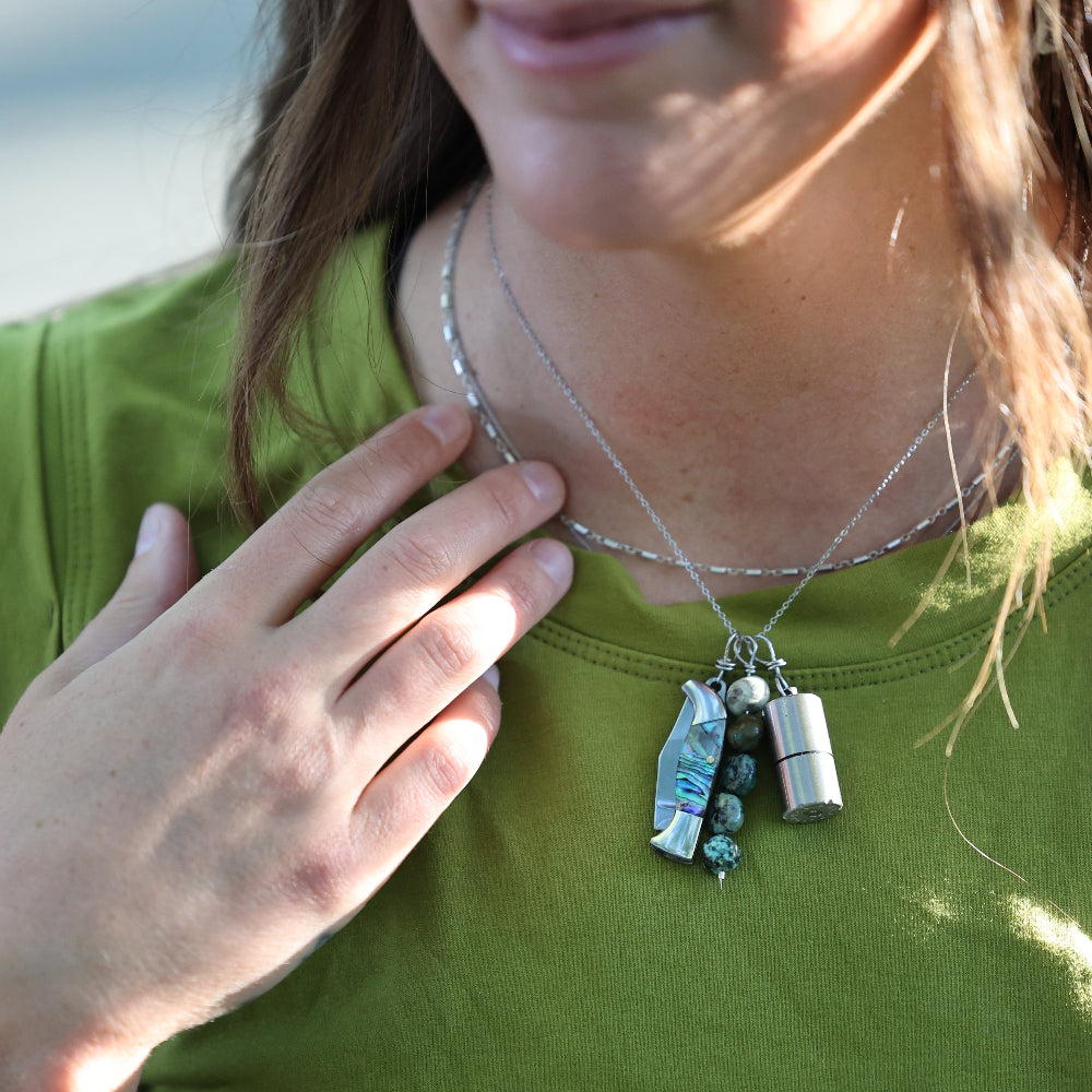 Northern Lights Purse Charm