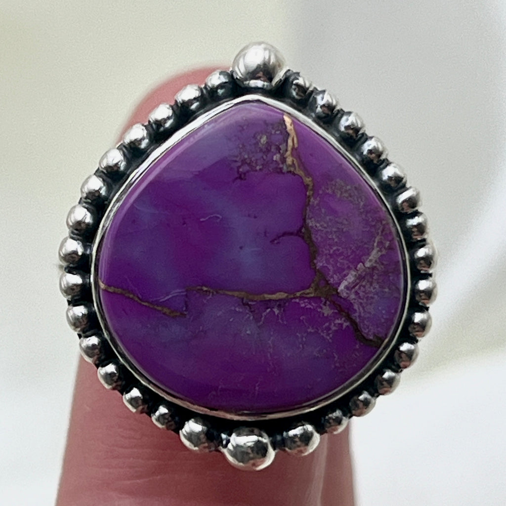 Purple Turquoise Ring: Size 9