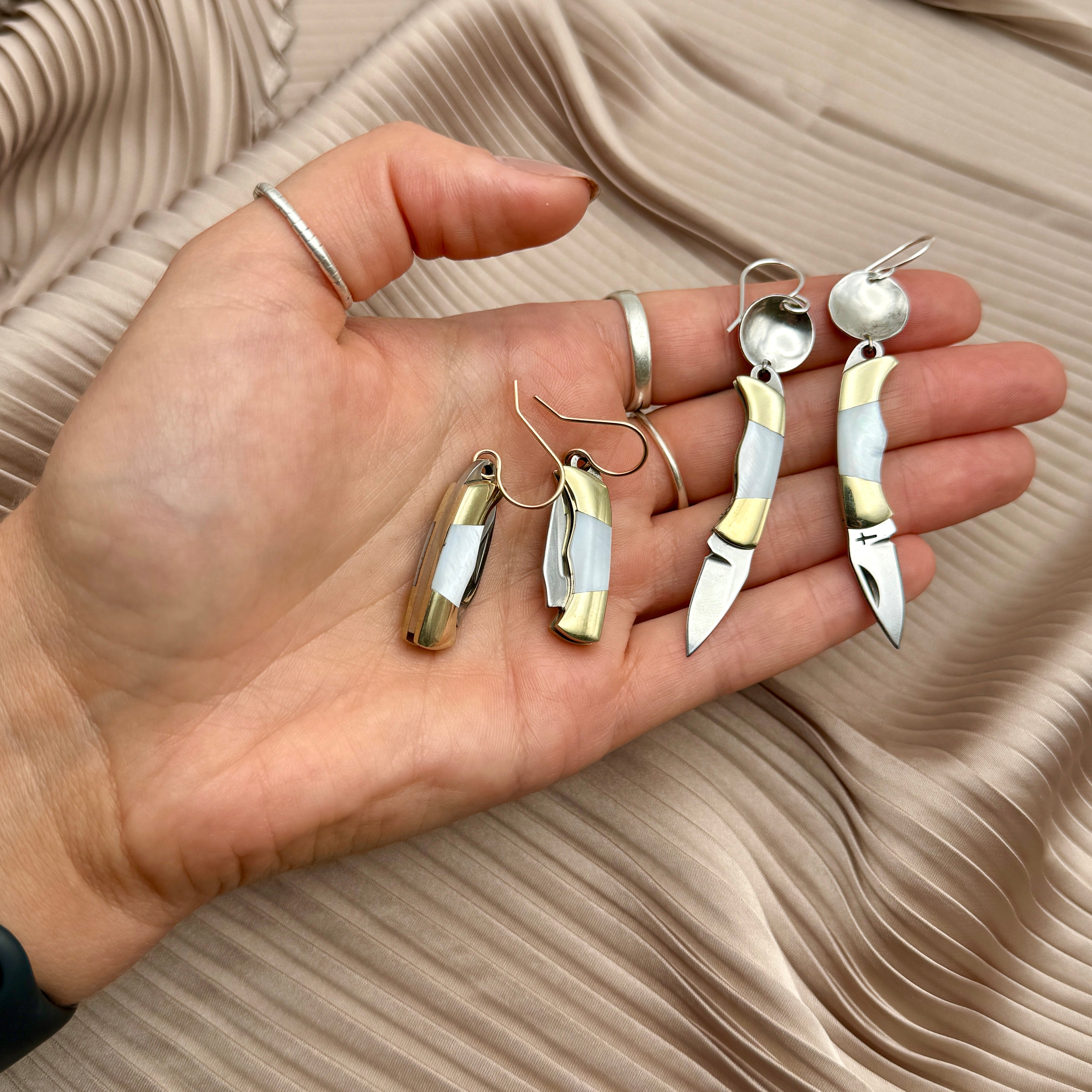 The Billie Earrings (Mother of Pearl)