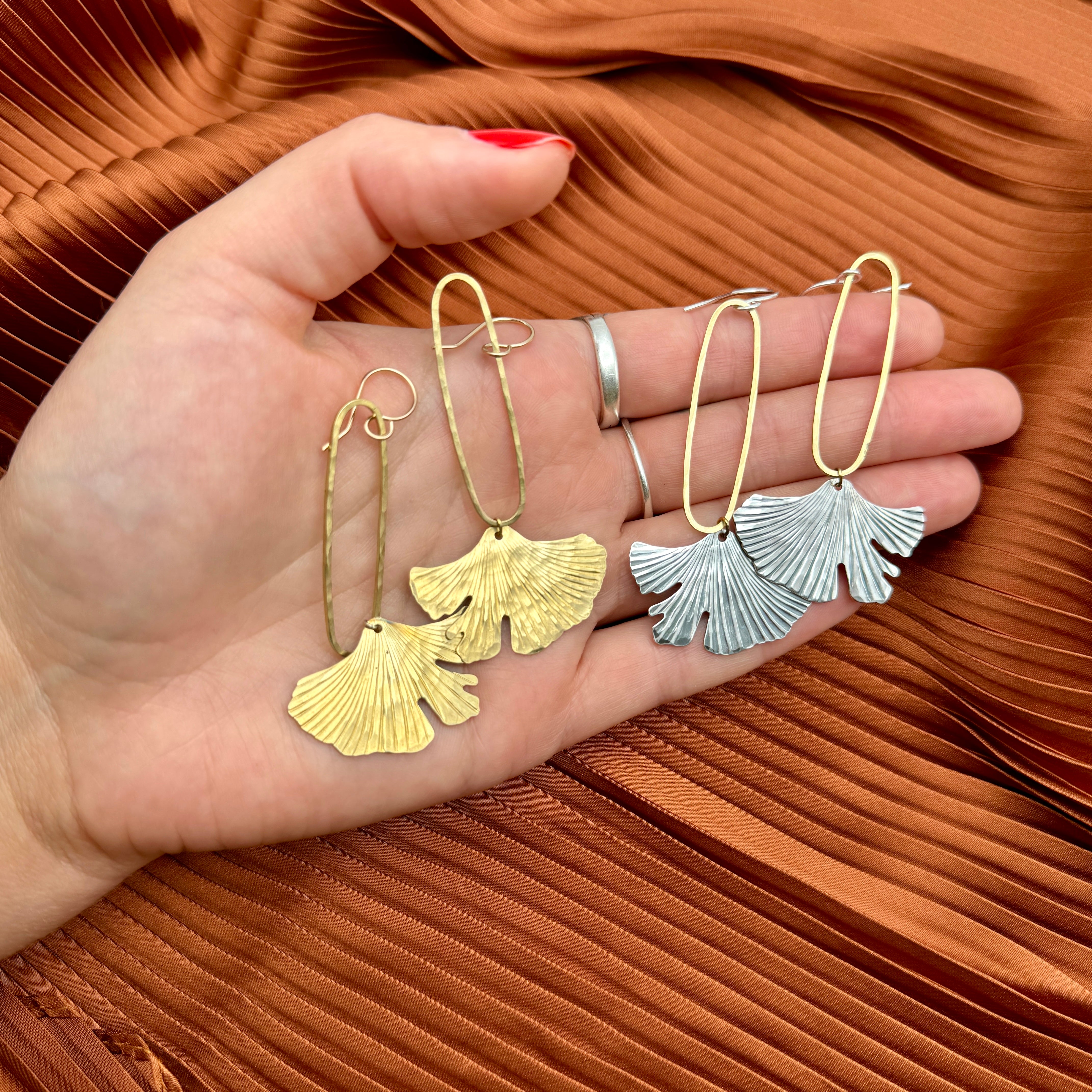 Ginkgo Earrings II