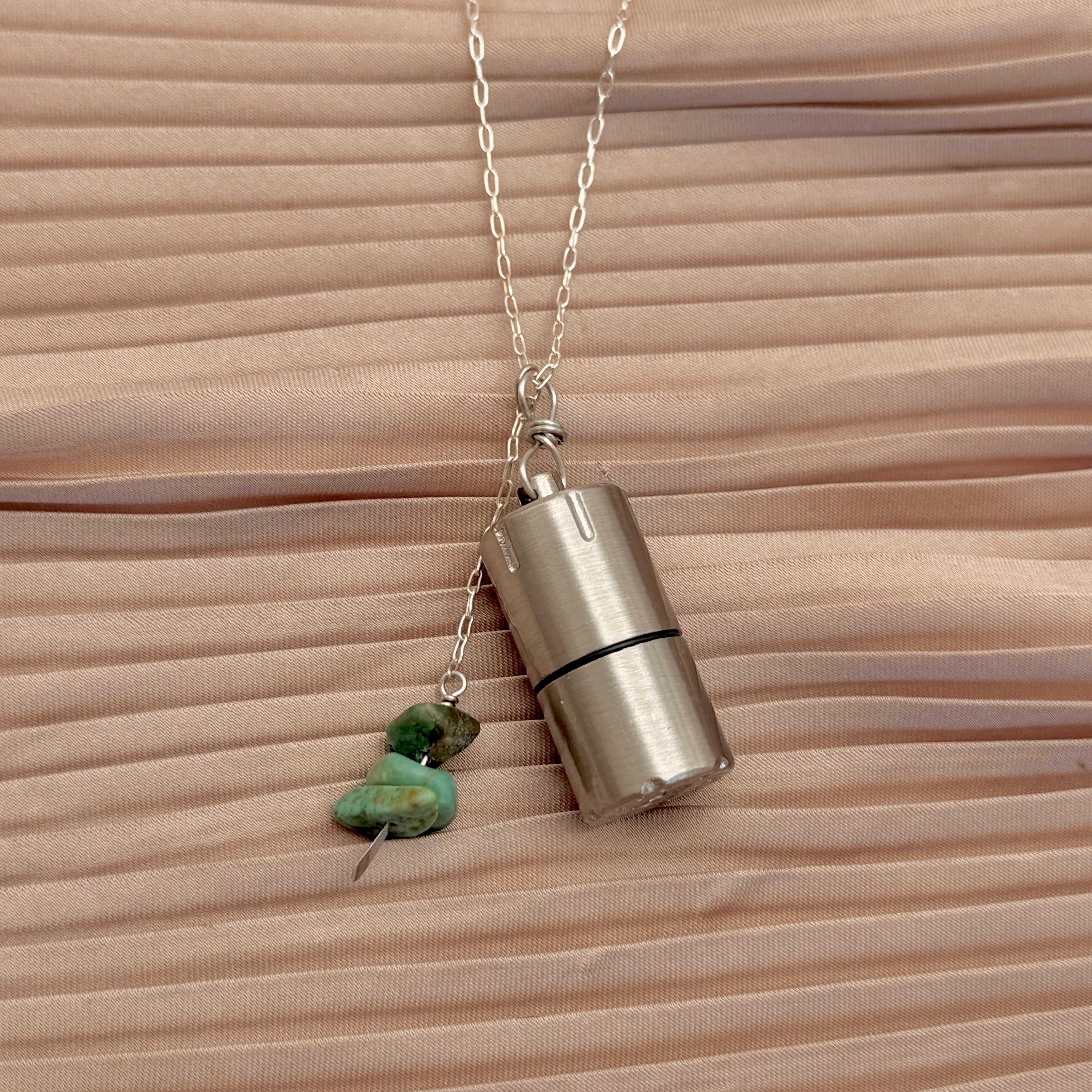 Trixie Lighter Necklace – Dangle Turquoise | Fluff Hardware