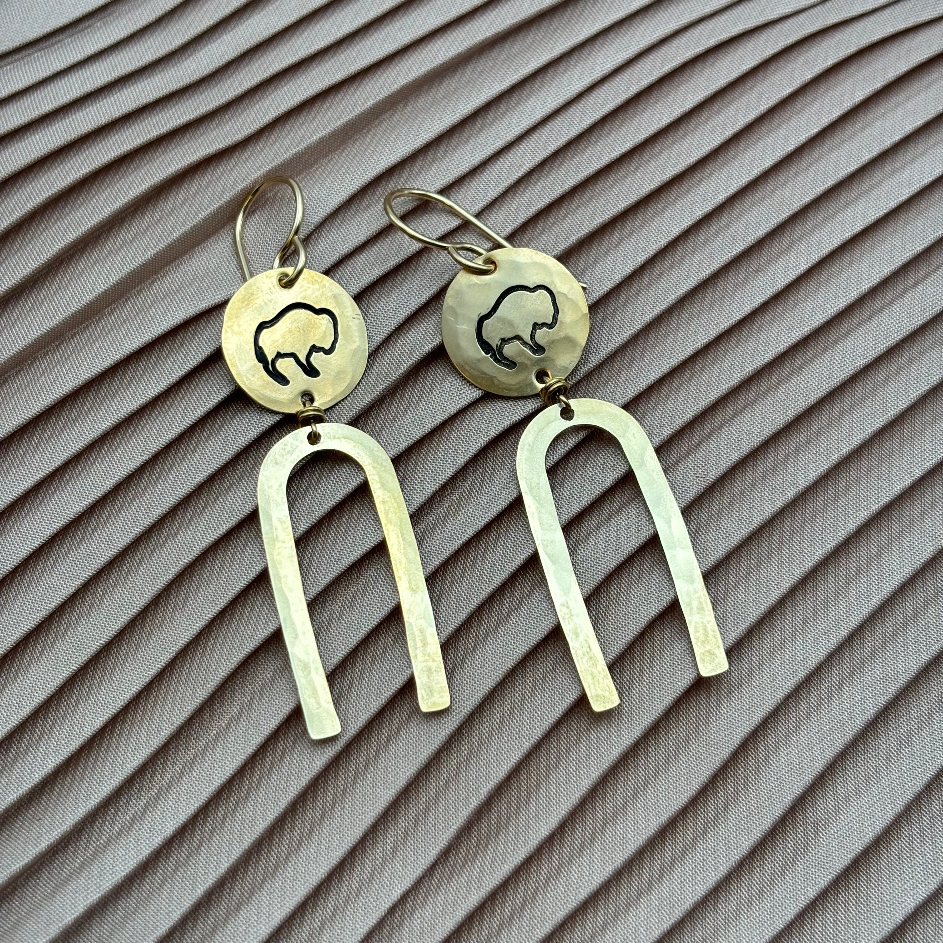 Bison Earrings