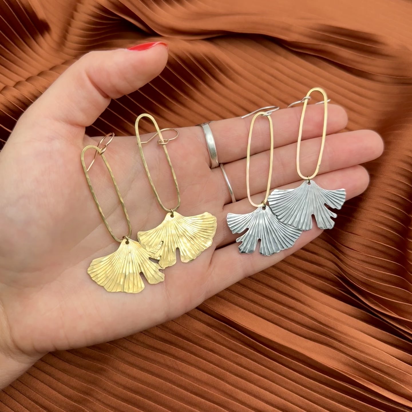 Ginkgo Earrings II