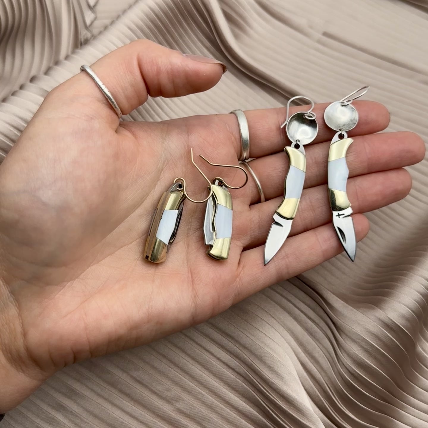 The Billie Earrings (Mother of Pearl)