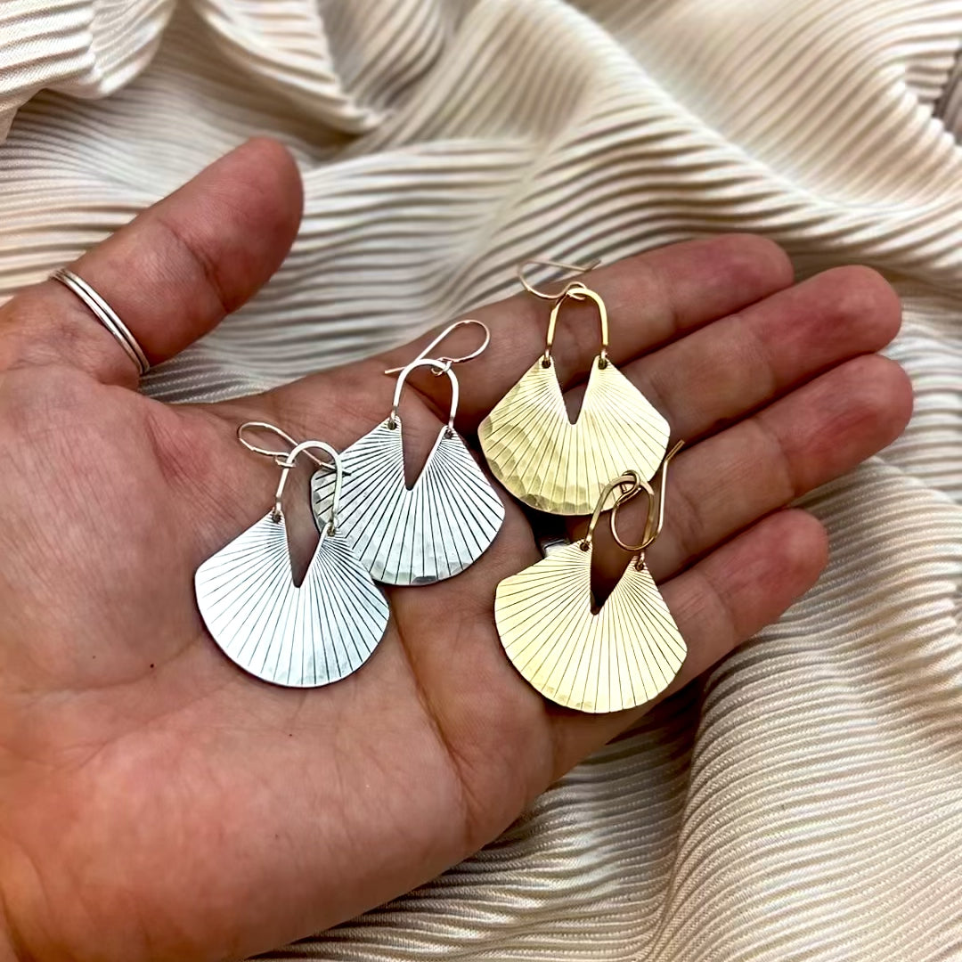 gold and silver earrings video