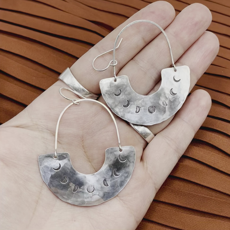 Lunar Phase Earrings