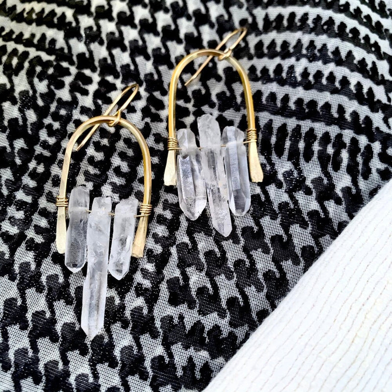 Fallen Crystal Earrings