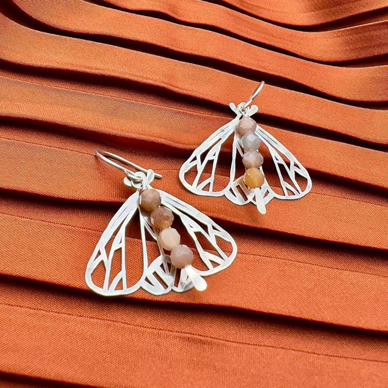Peppered Moth Earrings