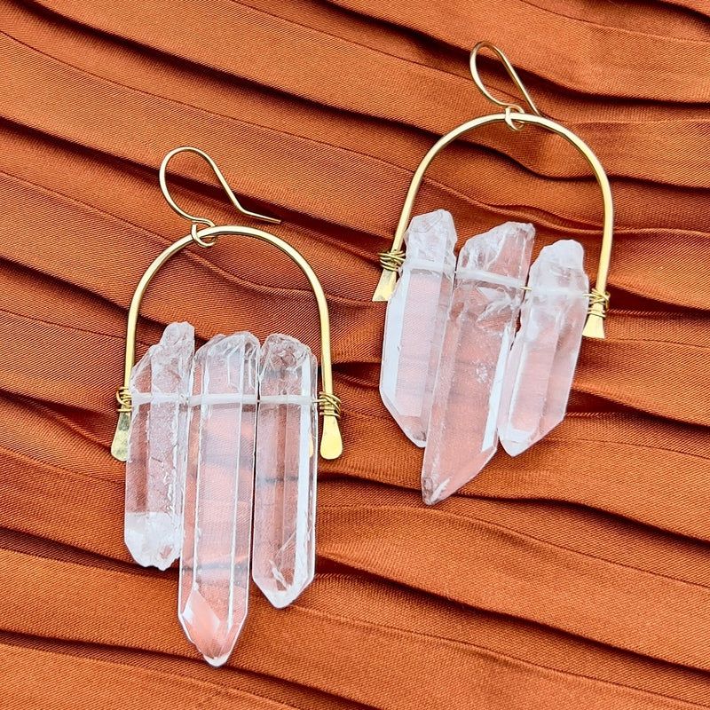 Fallen Crystal Earrings