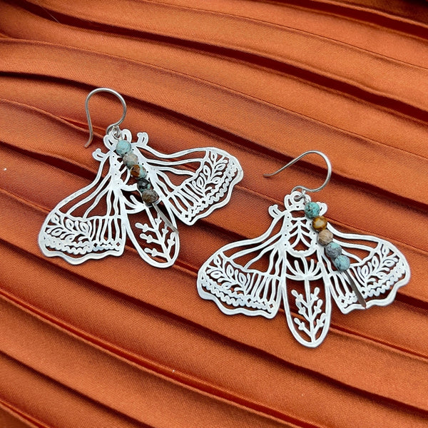 Peppered Moth Earrings