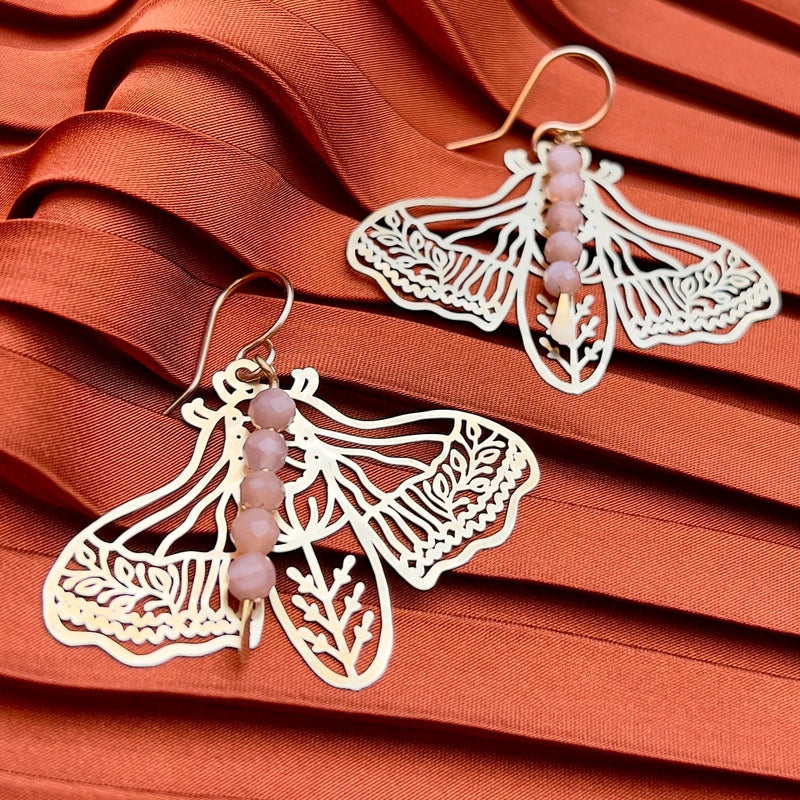 Peppered Moth Earrings